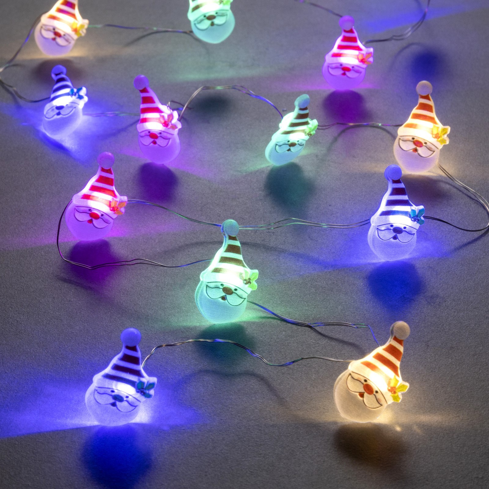 

Светодиодная нить Luazon Lighting Дед Мороз 2 м разноцветный/RGB, Дед Мороз