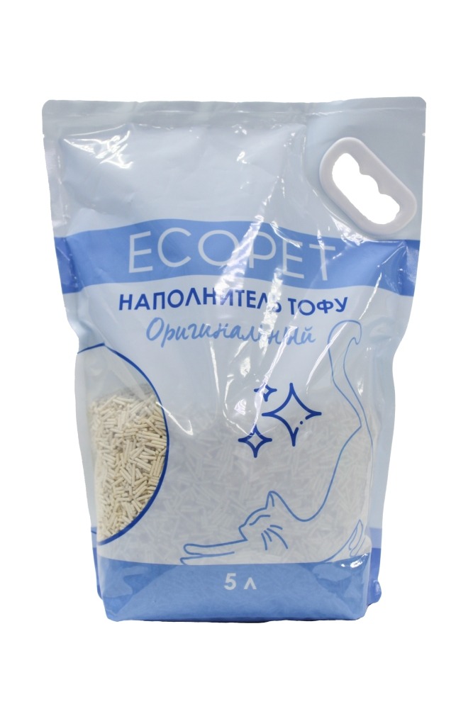 Наполнитель EcoPet Тофу оригинальный 5л 3шт