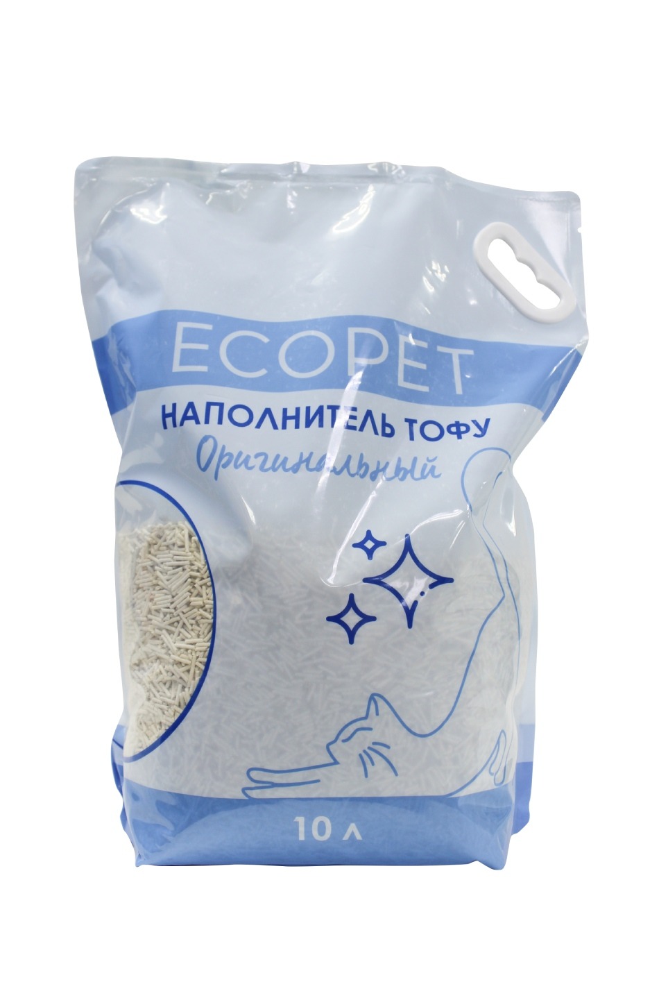 Наполнитель EcoPet Тофу оригинальный 10л 2шт