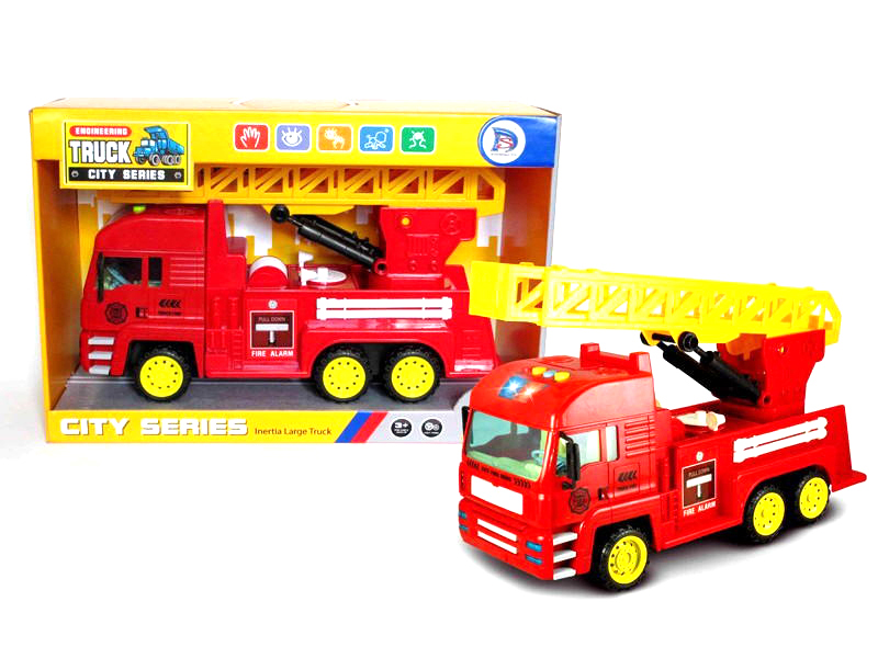 

Пожарная машина Shenzhen Toys, инерционная, свет. звук TR678-95, Красный, TR678-95