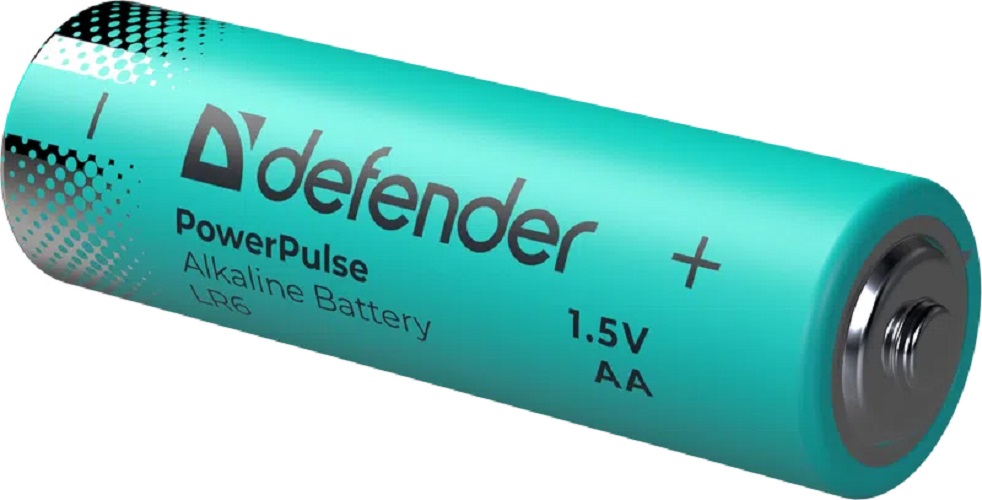 Батарейка AA щелочная Defender PowerPulse LR6-10 BL блистер 56034