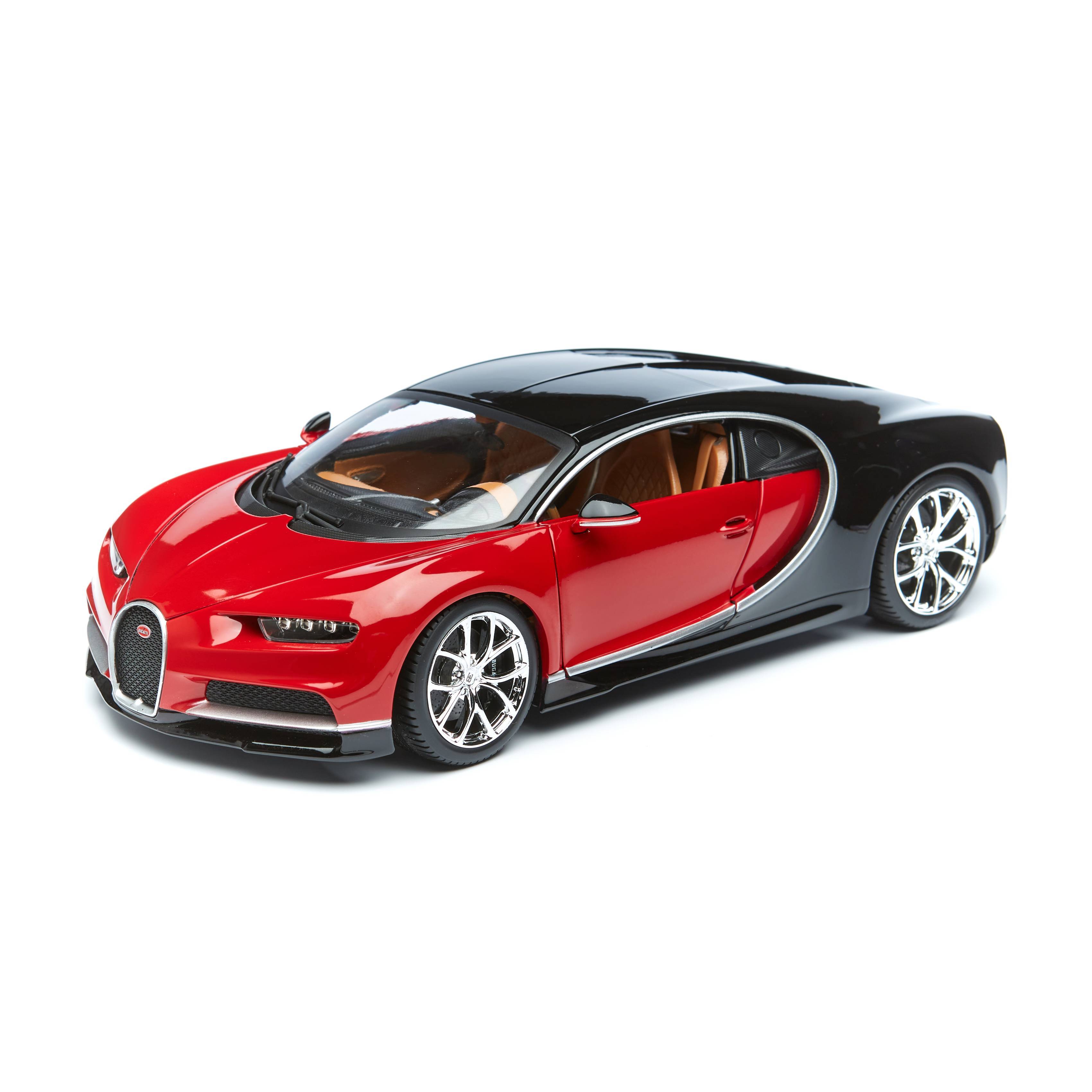 

игрушечная машинка металлическая Bburago Bugatti Chiron, 1:18 18-11040/1 красный/черный, PLUS Bugatti Chiron