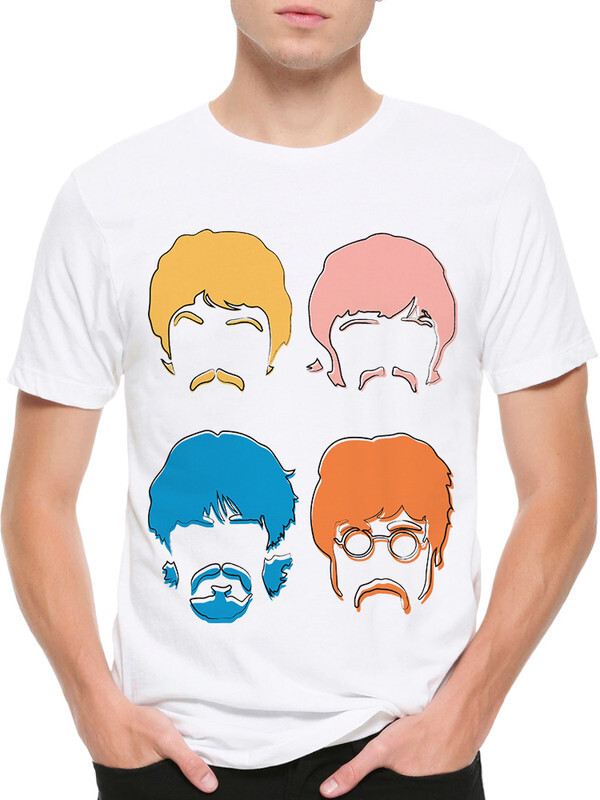 фото Футболка мужская design heroes группа the beatles белая xs