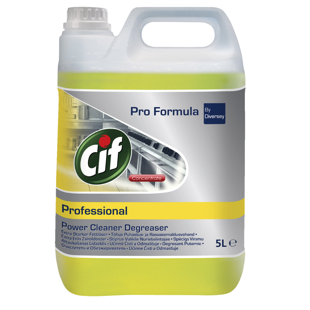 фото Очиститель и обезжириватель diversey cif professional degreaser concentrate, 5л