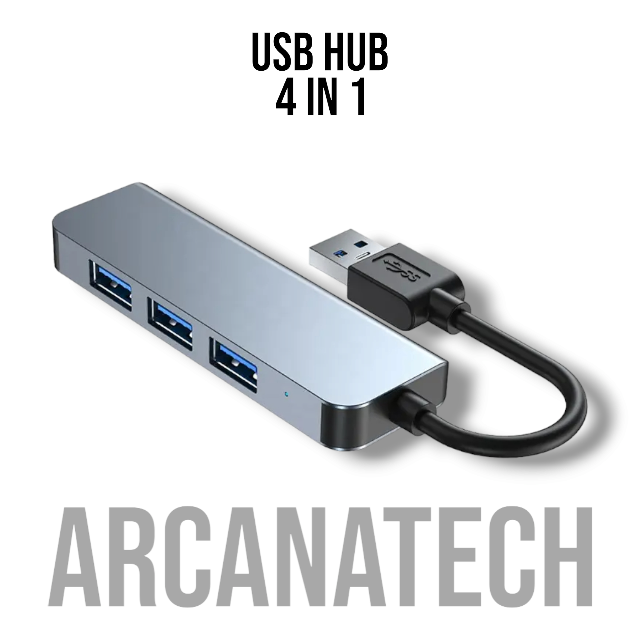 

Разветвитель для компьютера ArcanaTech usb-hub-4in1, usb-hub-4in1