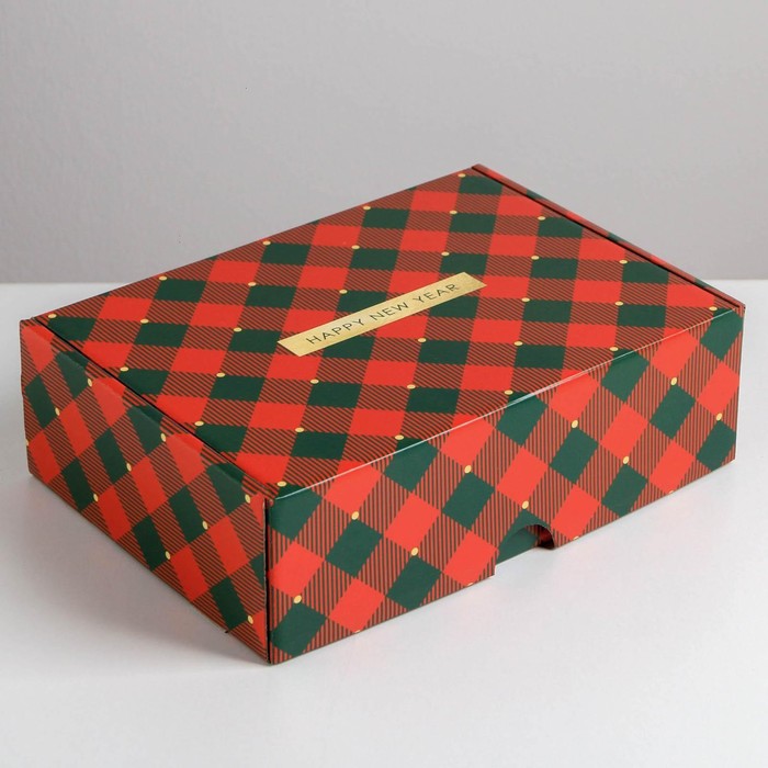 

Складная коробка Волшебного нового года, 30,7x22x9,5 см, Красный;зеленый