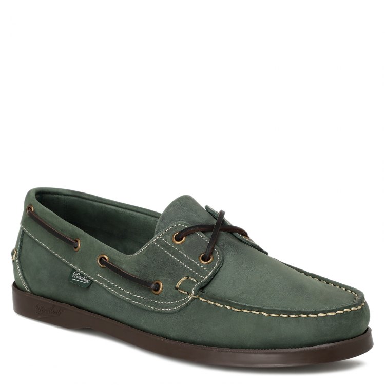 

Топсайдеры мужские Paraboot BARTH_1085220 зеленые 7 UK, BARTH_1085220