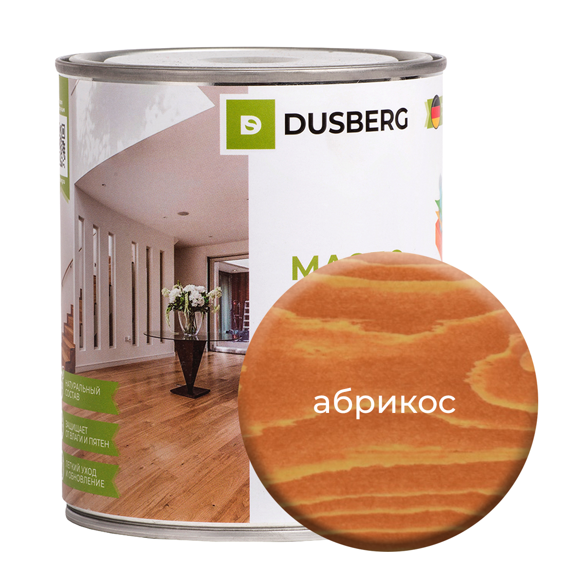 Масло Dusberg с твердым воском на бесцветной основе, 750 мл Абрикос масло dusberg с твердым воском на бес ной основе 2 л прозрачный оранжевый