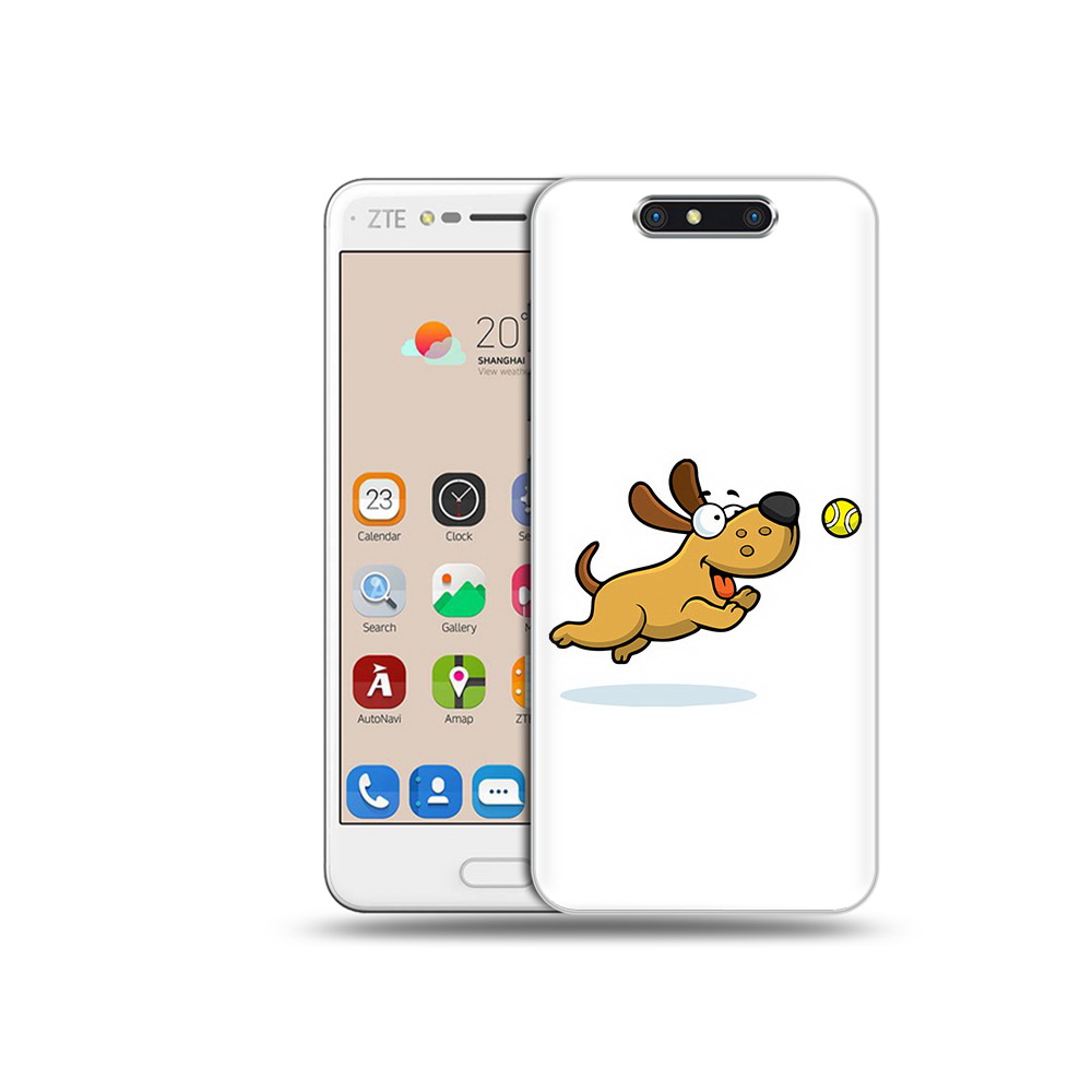 

Чехол MyPads Tocco для ZTE Blade V8 пёсик (PT100217.451.563), Прозрачный, Tocco