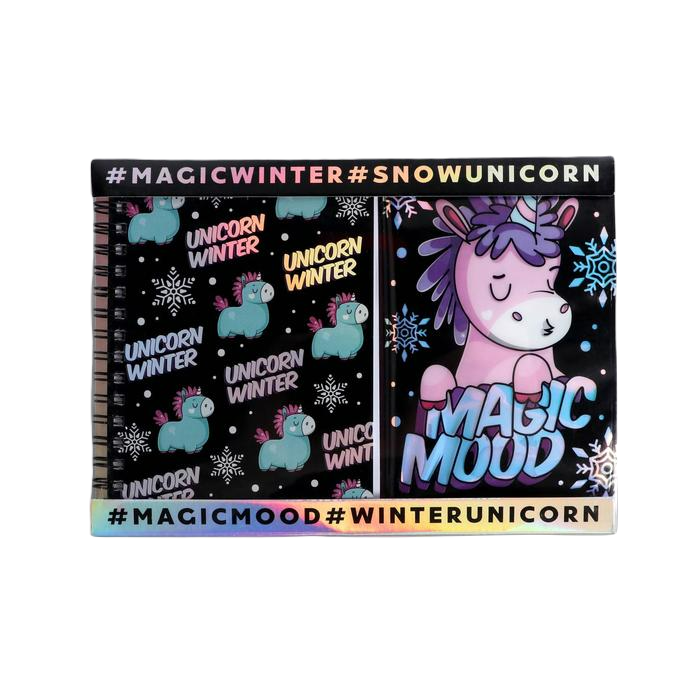 

Подарочный набор голографический блокнот и обложка Magic mood
