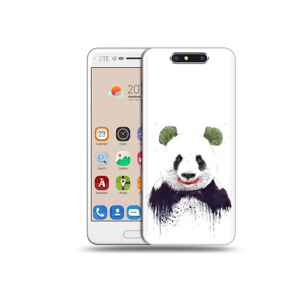 

Чехол MyPads Tocco для ZTE Blade V8 панда джокер (PT100217.451.533), Прозрачный, Tocco