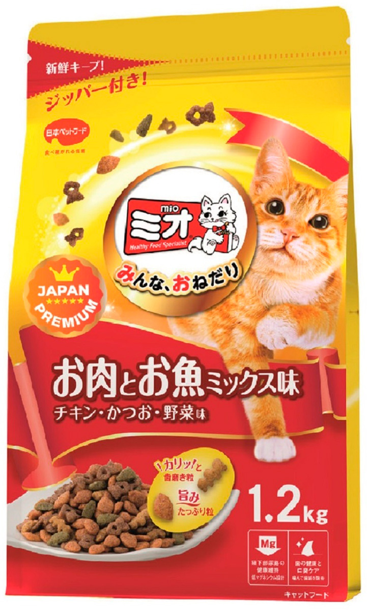 

Сухой корм для кошек Japan Premium Pet MIO 5 СЕКРЕТОВ ЗДОРОВЬЯ , цыпленок, тунец, 1.2кг, MIO 5 СЕКРЕТОВ ЗДОРОВЬЯ