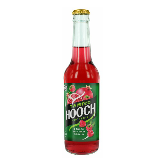 

Коктейль Hooch twisted с соком граната и малины газированный 5,5% 0,33 л
