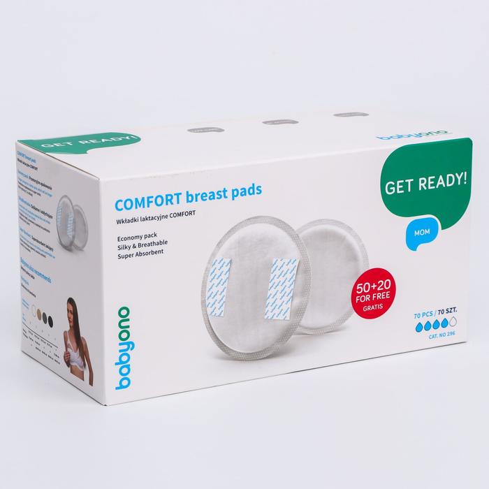 

Прокладки для груди Comfort, 50 шт. + 20 шт. в подарок! (35 пар)