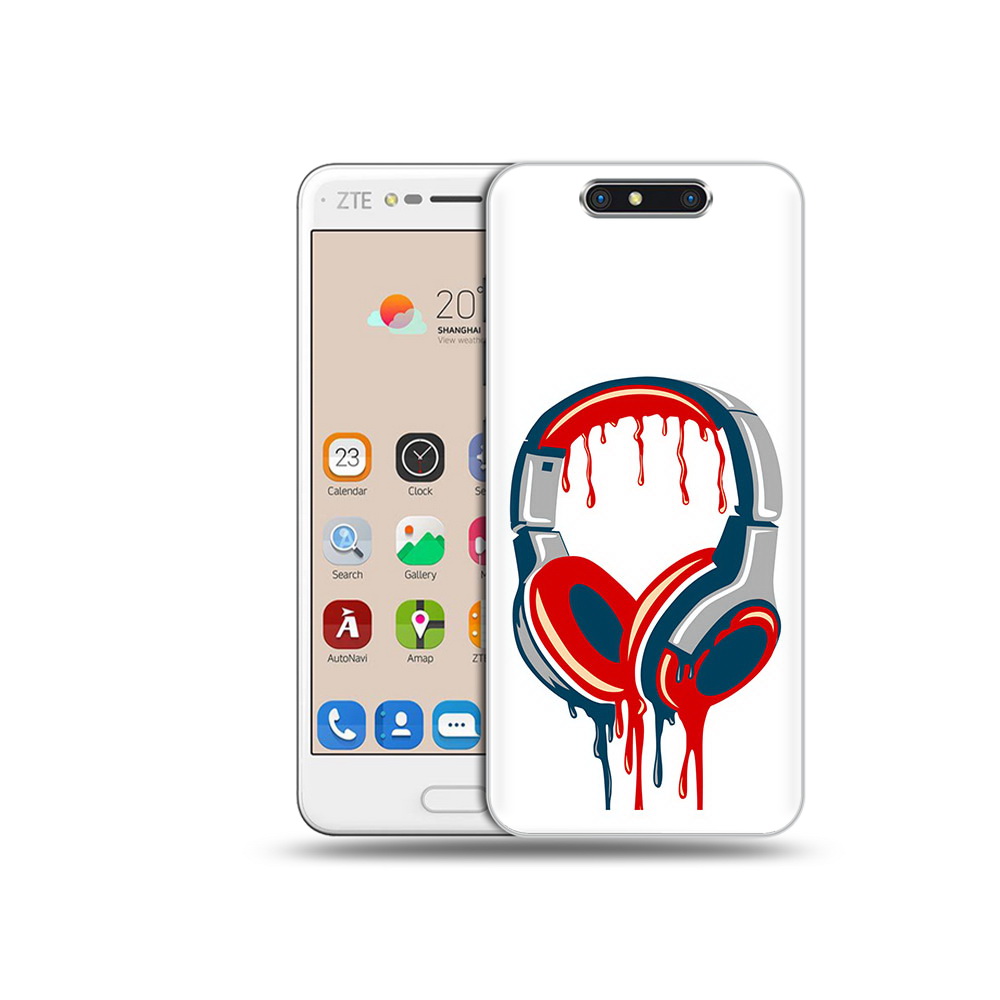 

Чехол MyPads Tocco для ZTE Blade V8 не делай громко (PT100217.451.517), Прозрачный, Tocco