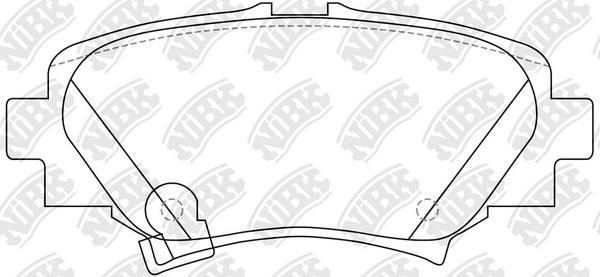 

Тормозные колодки NIBK PN25004