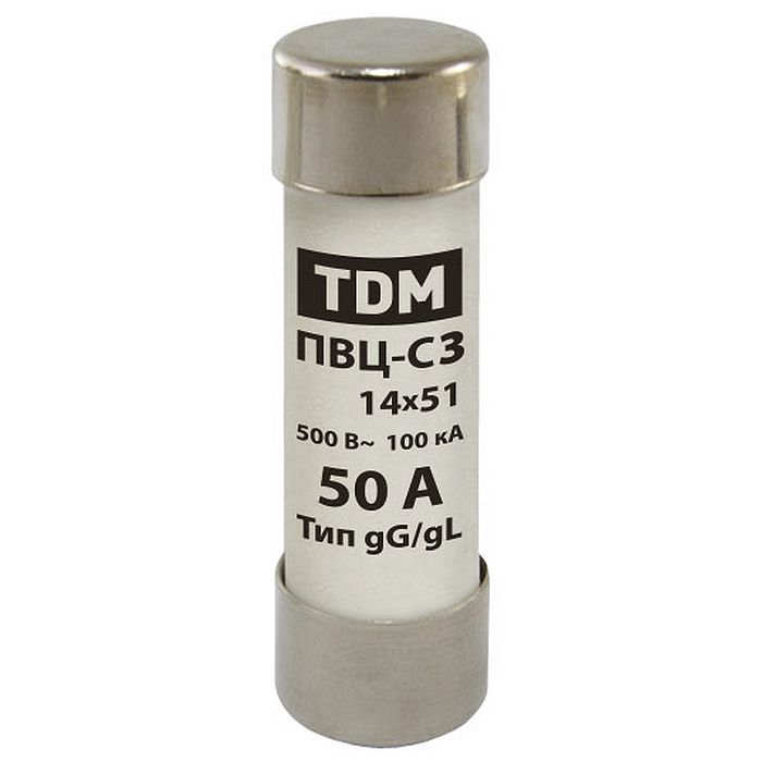 фото Плавкая вставка пвц-с3 14х51 50а tdm {sq0729-0021}