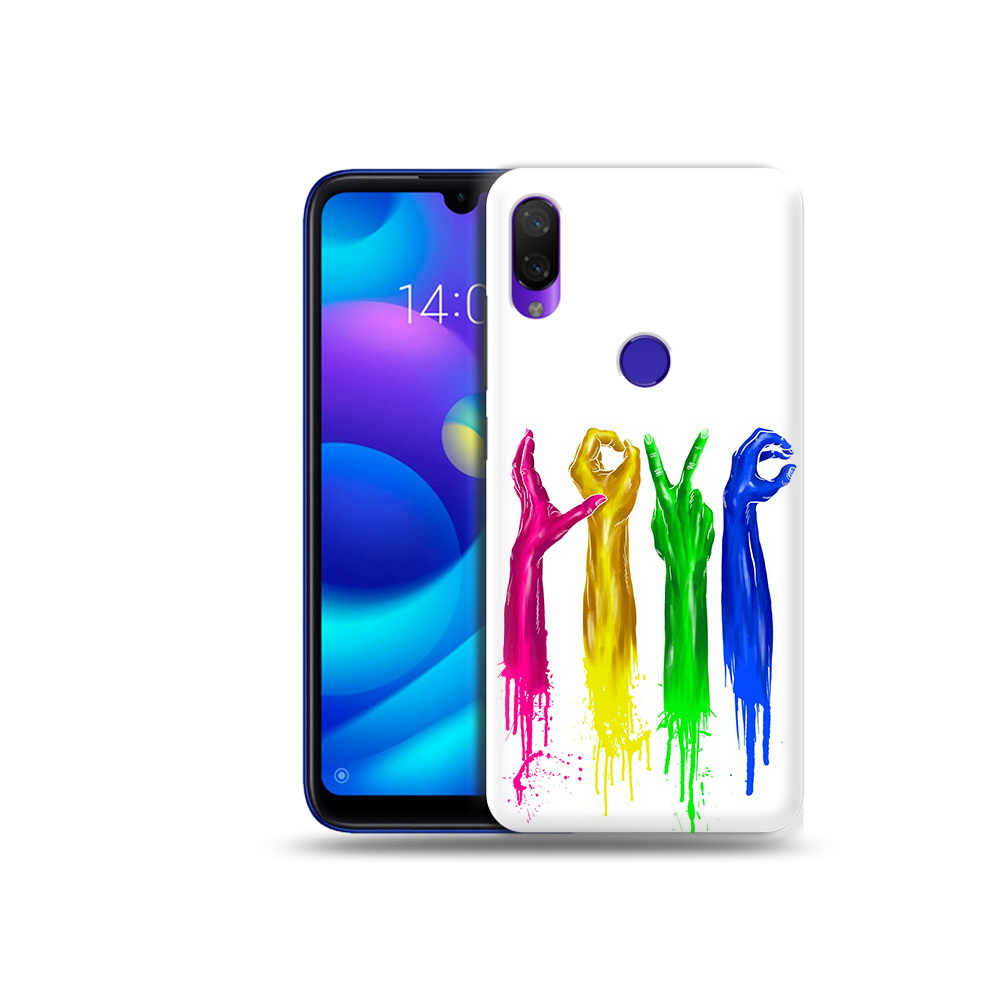 

Чехол MyPads Tocco для Xiaomi Mi Play яркие руки love (PT128724.322.707), Прозрачный, Tocco