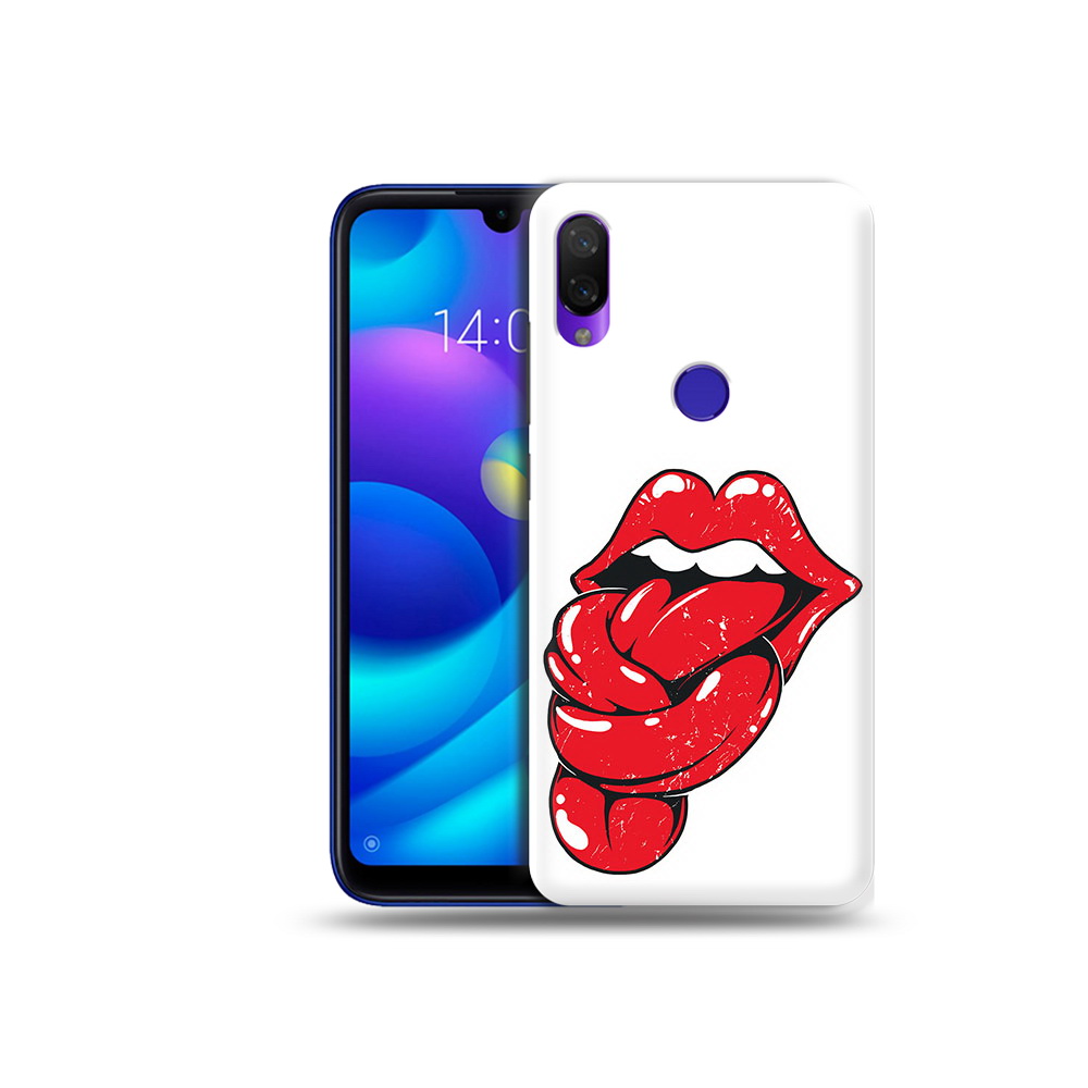 

Чехол MyPads Tocco для Xiaomi Mi Play яркие губы с языком (PT128724.322.705), Прозрачный, Tocco