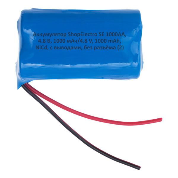 

Аккумуляторная сборка ShopElectro SE1000АА, 4,8 В, 1000 мАч/ 4,8 V, 1000 mAh, NiCd