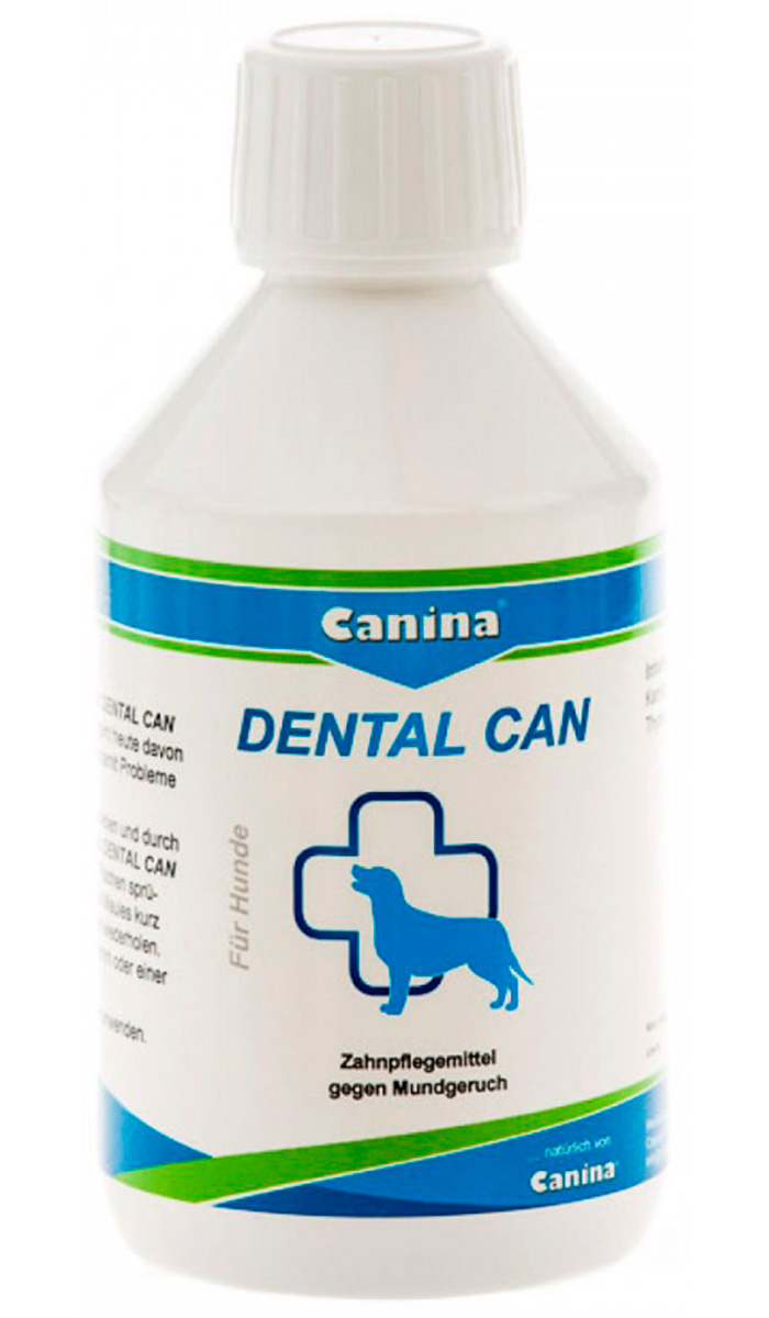 Зубная жидкость для собак CANINA Dental Can, для ухода за зубами, без добавок, 250 мл