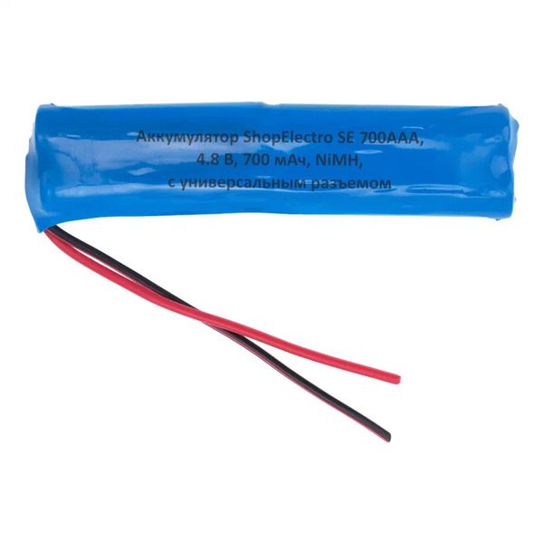 

Аккумуляторная сборка ShopElectro SE700ААА, 4,8 В, 700 мАч/ 4,8 V, 700 mAh, NiMH, (3)