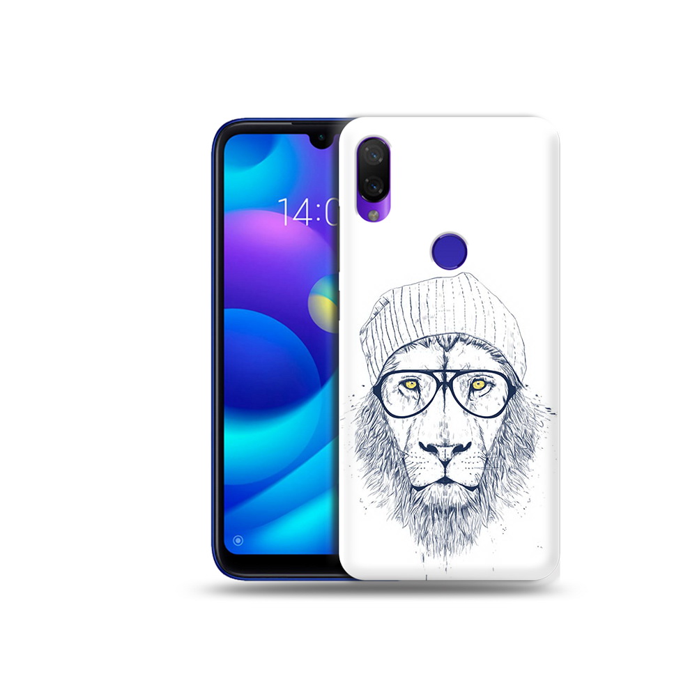 

Чехол MyPads Tocco для Xiaomi Mi Play хиппи лев (PT128724.322.663), Прозрачный, Tocco