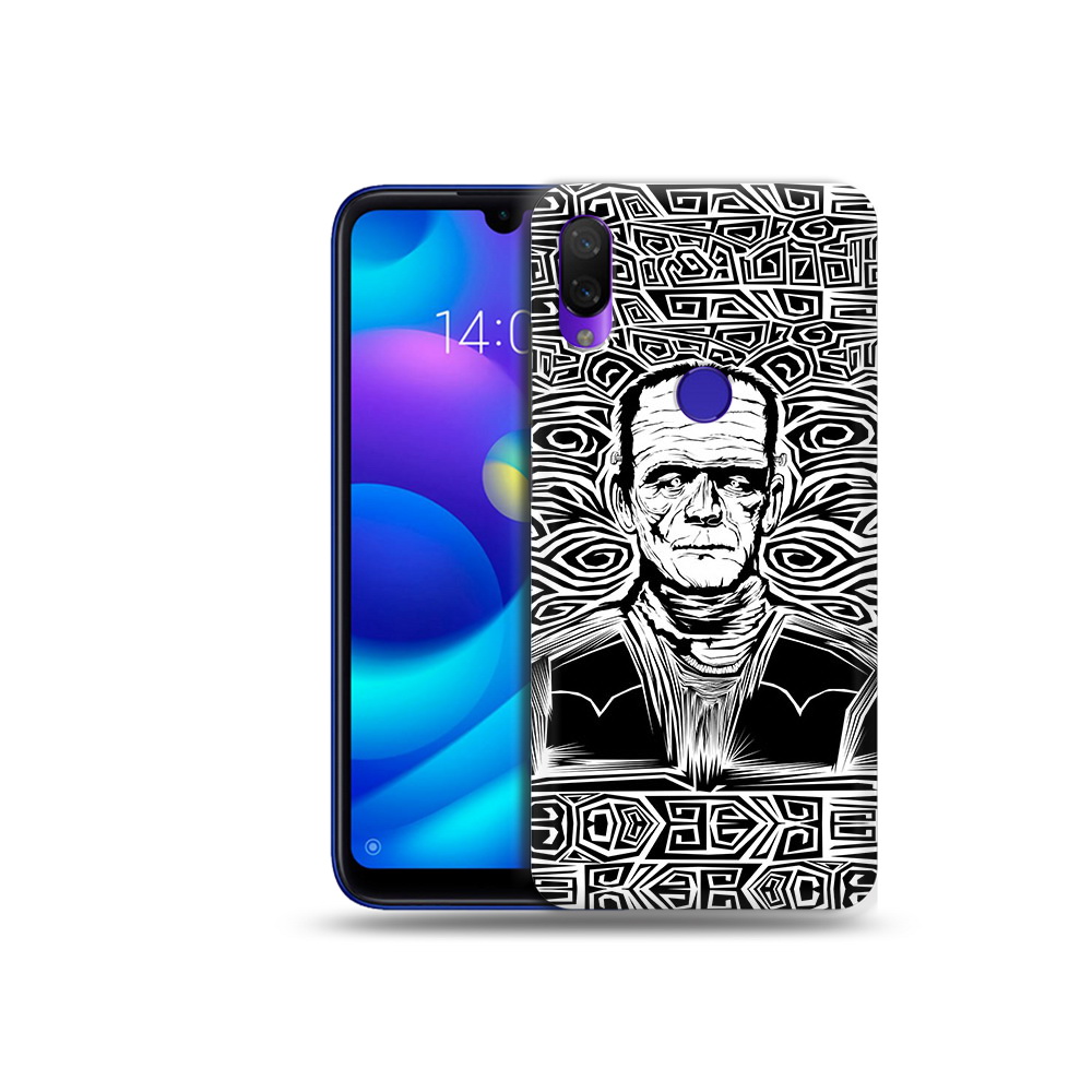 

Чехол MyPads Tocco для Xiaomi Mi Play франкенштейн черно белый (PT128724.322.661), Прозрачный, Tocco