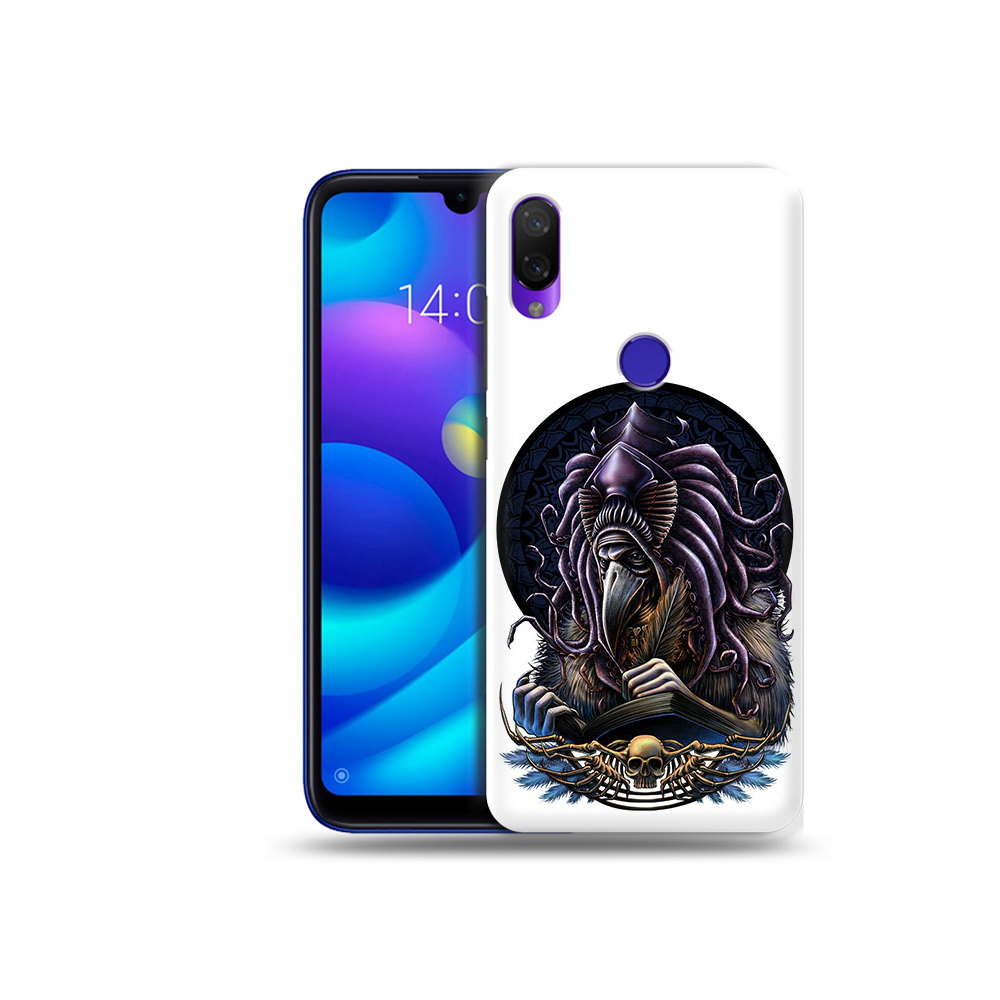 

Чехол MyPads Tocco для Xiaomi Mi Play умный ворон (PT128724.322.650), Прозрачный, Tocco