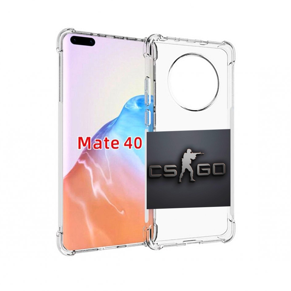 

Чехол MyPads Tocco для Huawei Mate 40 CS go логотип мужской, Прозрачный, Tocco