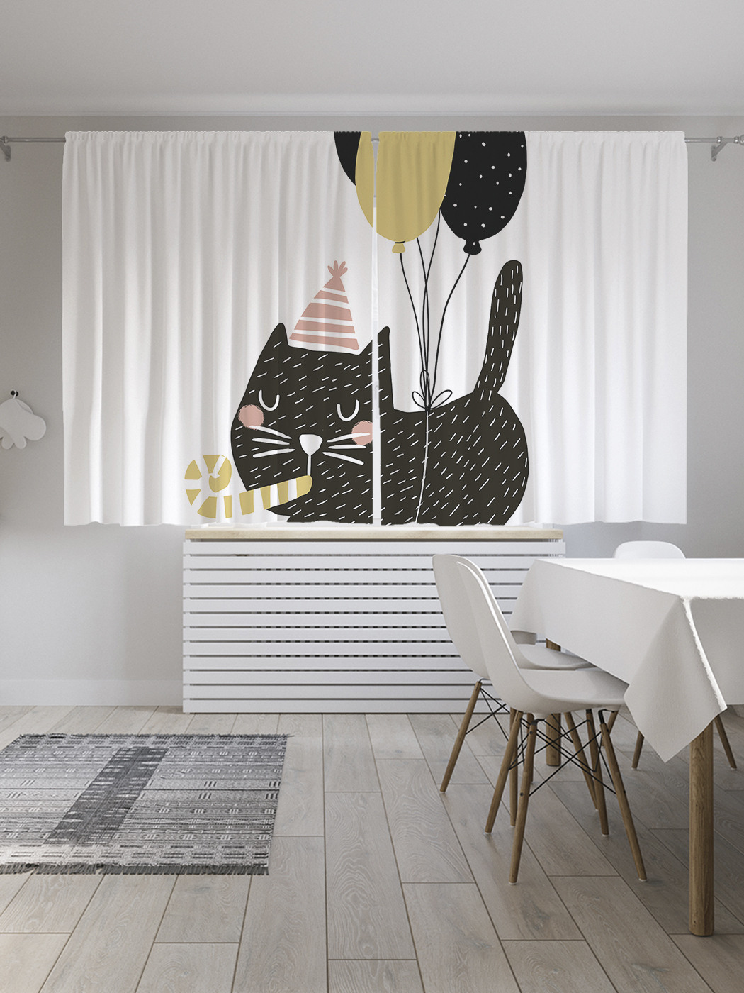 

Шторы JoyArty с фотопечатью "Мяу" из сатена, 290х180 см, Мяу