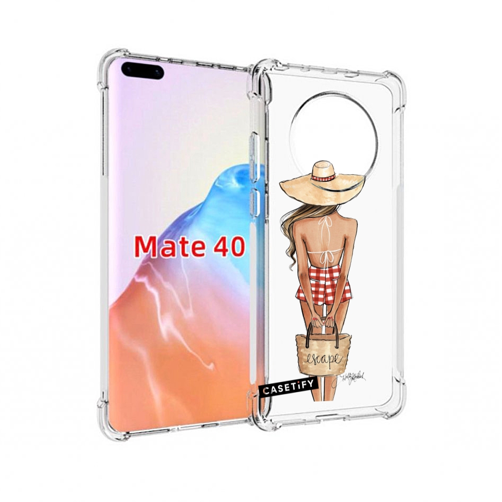 

Чехол MyPads Tocco для Huawei Mate 40 CASETiFY женский, Прозрачный, Tocco