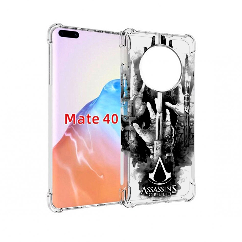 

Чехол MyPads Tocco для Huawei Mate 40 Assassin's Creed скрытый клинок, Прозрачный, Tocco