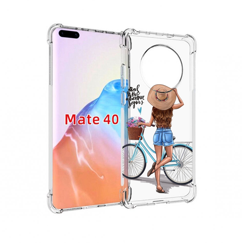 

Чехол MyPads Tocco для Huawei Mate 40 Adventure женский, Прозрачный, Tocco