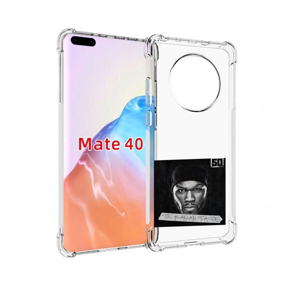 

Чехол MyPads Tocco для Huawei Mate 40 50 Cent - The Kanan Tape, Прозрачный, Tocco