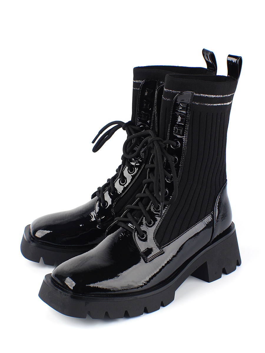 фото Ботинки женские berten bsl 21-321 черные 40 ru
