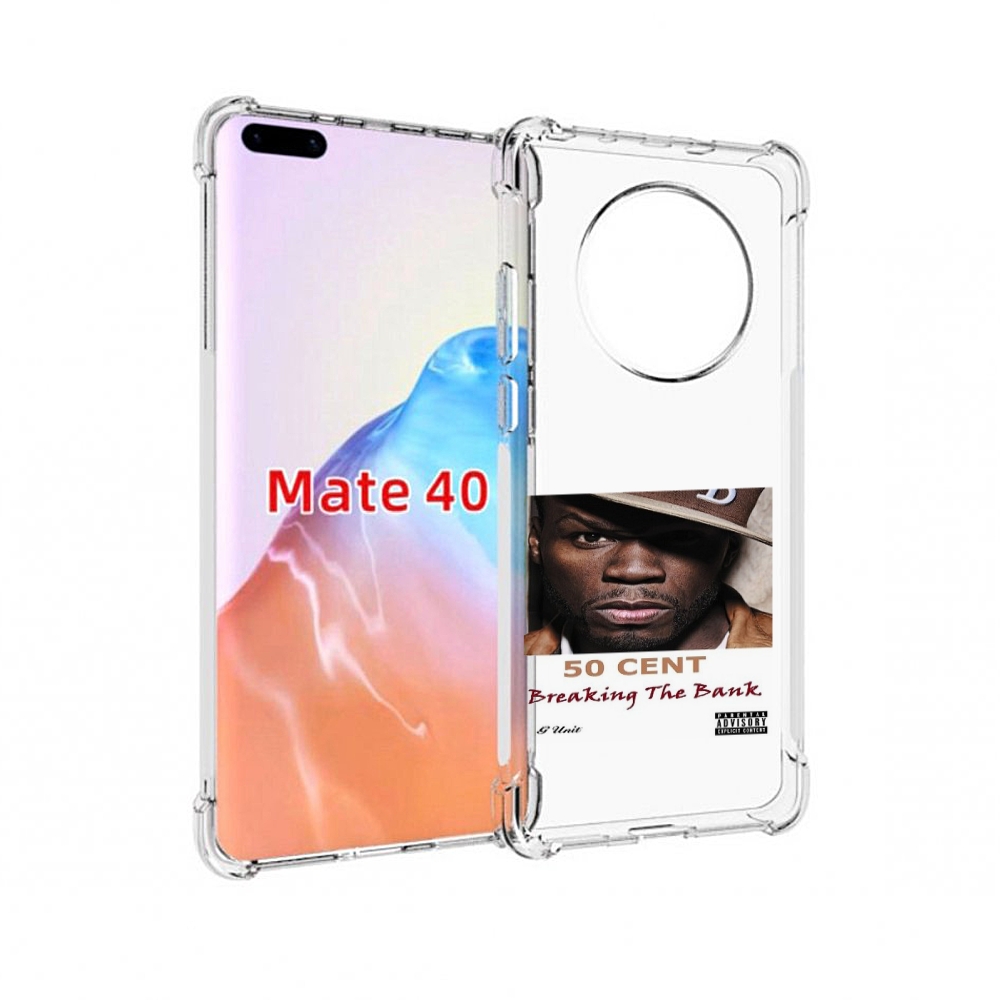 

Чехол MyPads Tocco для Huawei Mate 40 50 Cent - Breaking The Bank, Прозрачный, Tocco