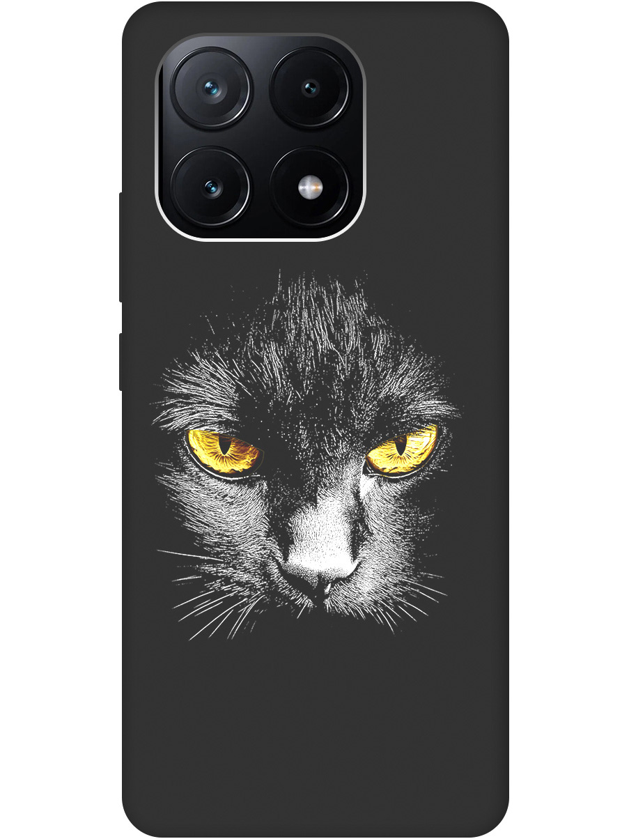 

Силиконовый чехол на Xiaomi Poco X6 Pro 5G с принтом матовый черный 833616, Черный;белый;золотистый, 780484112