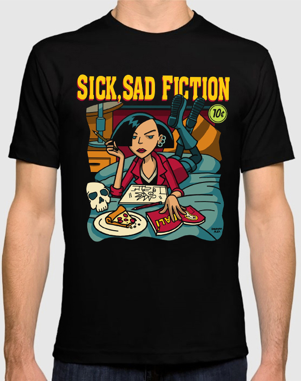 фото Футболка мужская design heroes дарья - sick sad world черная xs