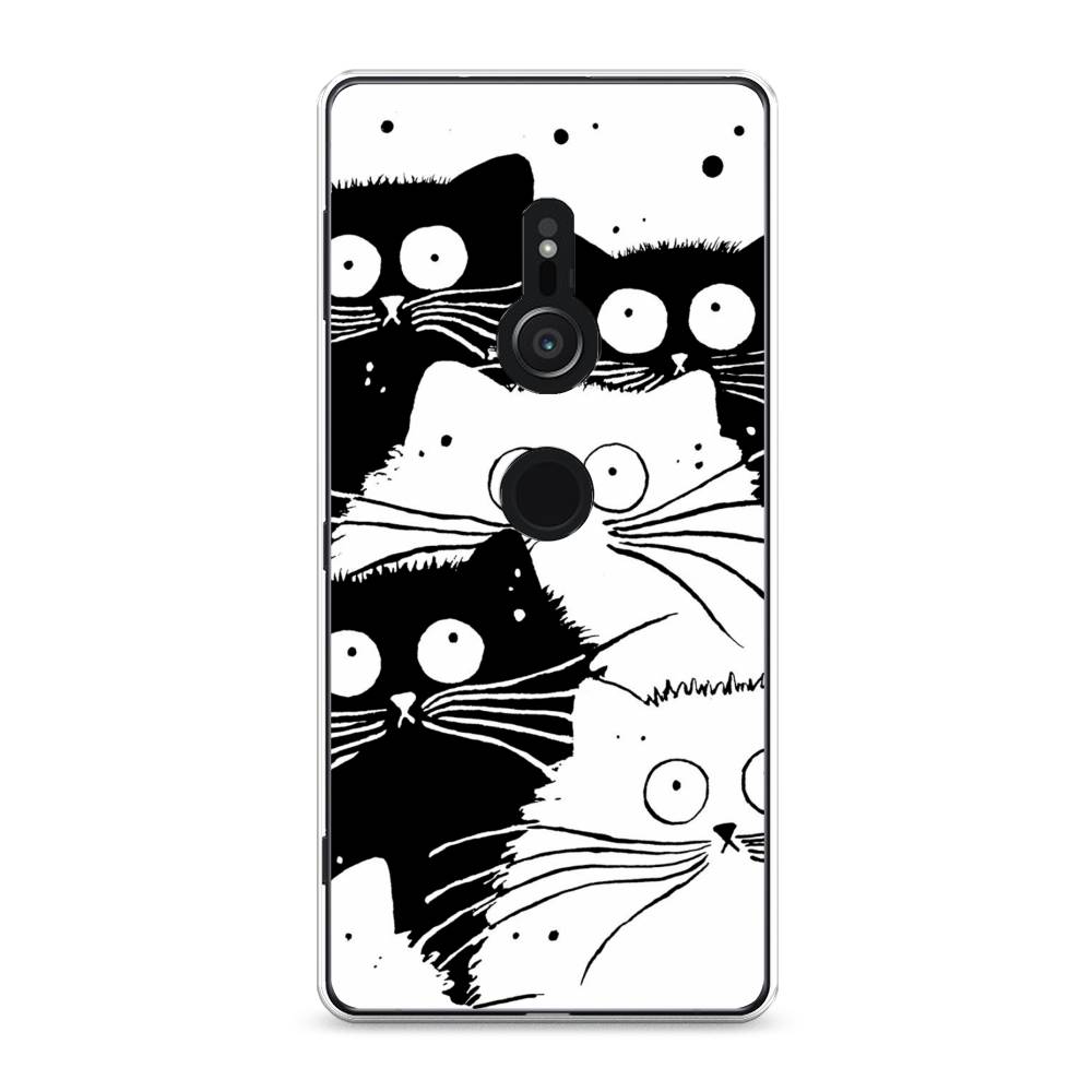 

Чехол Awog на Sony Xperia XZ2 "Коты черно-белые", Разноцветный, 52850-2