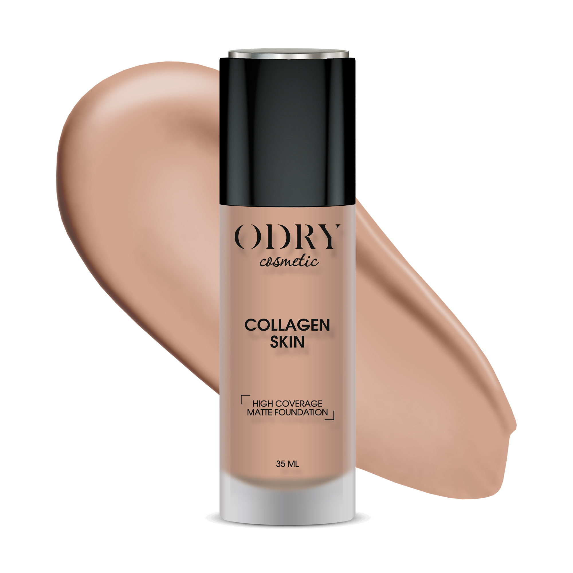 фото Маскирующий тональный крем odry с матовым финишем "collagen skin" тон 05 odry style