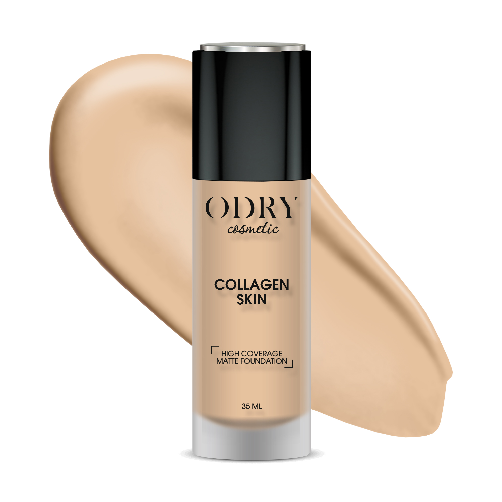 фото Маскирующий тональный крем odry с матовым финишем "collagen skin" тон 04 odry style