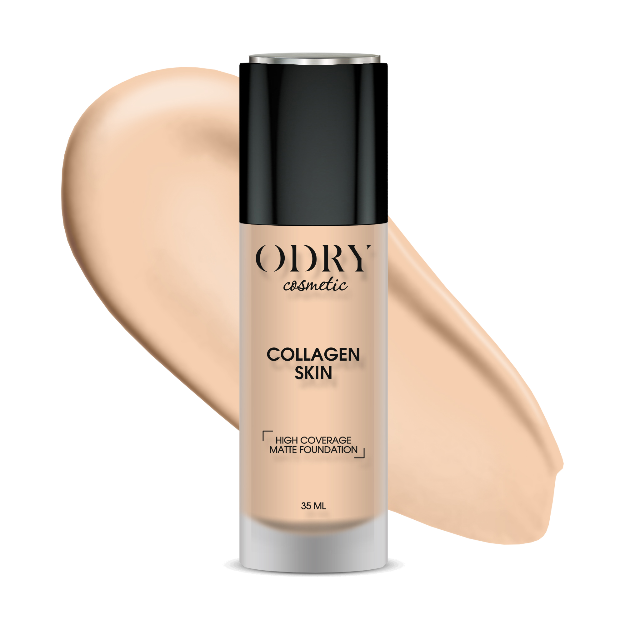 фото Маскирующий тональный крем odry с матовым финишем "collagen skin" тон 02 odry style