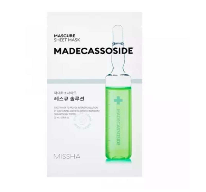 Маска для лица MISSHA SOS с мадекасосидом для восстановления ослабленной кожи, 28 мл, 2 шт missha маска mascure sos с мадекассосидом для восстановления ослабленной кожи