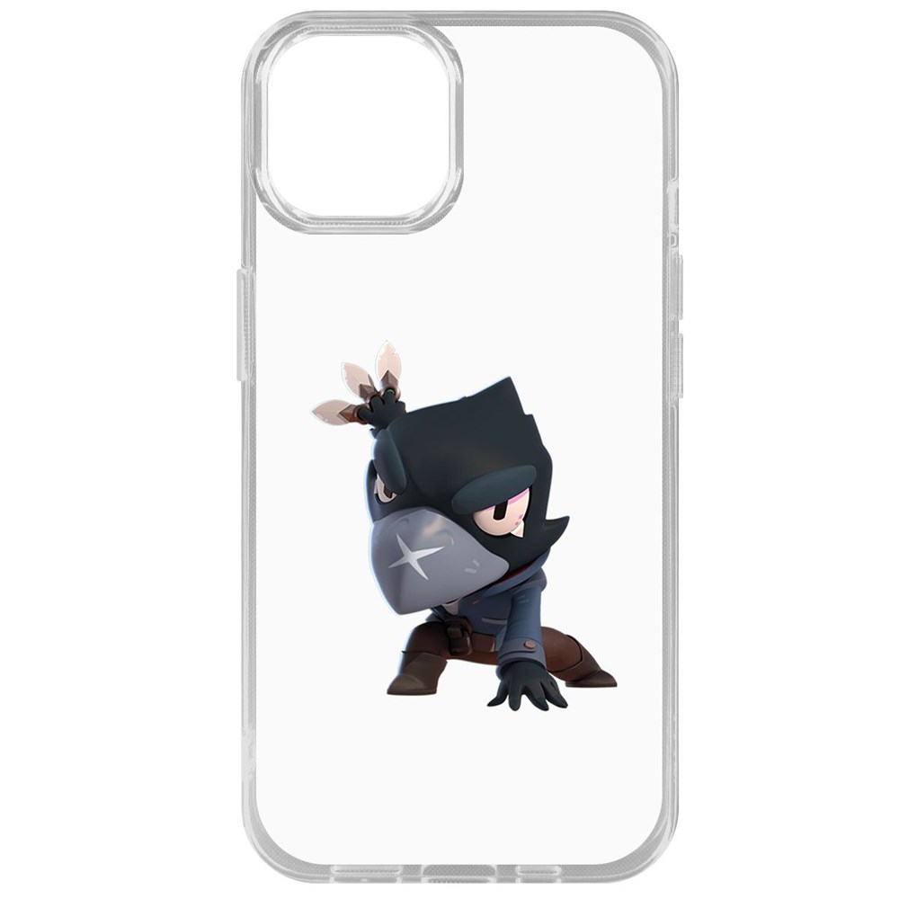 

Чехол-накладка Brawl Stars-Ворон для iPhone 14, Прозрачный