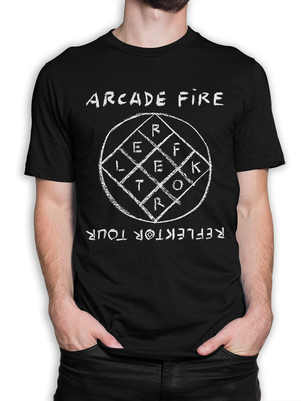 фото Футболка мужская design heroes arcade fire - reflektor tour черная xl