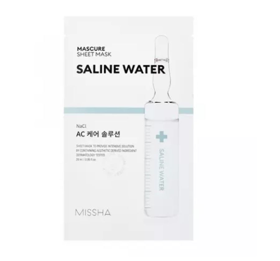 Маска для лица MISSHA с минерализированной водой для чувствительной кожи, 28 мл, 2 шт missha маска mascure баланс с минерализированной водой для свежести чувствительной кожи