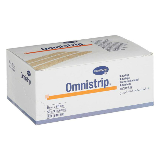 

Полоски стерильные на операционные швы Hartmann Omnistrip 6x76 мм 150 шт.