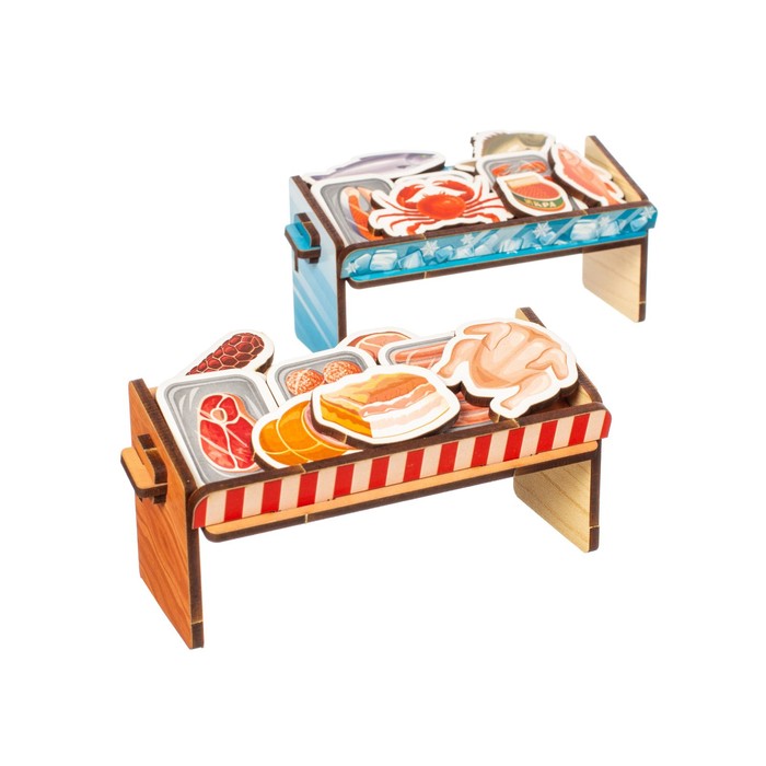 фото Игровой набор «супермаркет. мясо и морепродукты» woodland toys