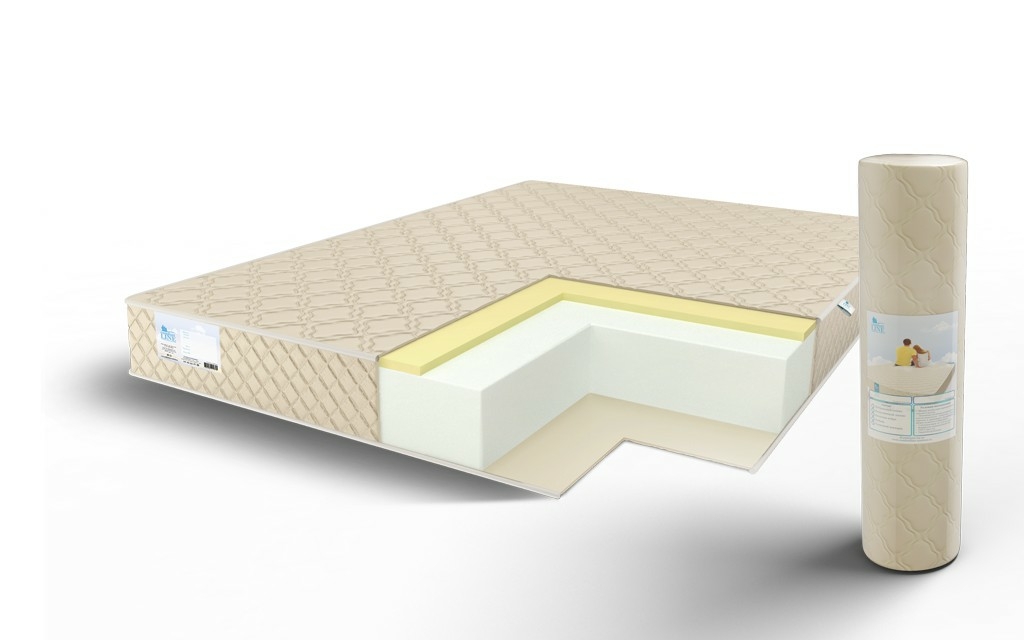 

Матрас Comfort Line Memory Eco Roll+ 65х190, Бежевый;белый;серый;серебристый, Memory Eco Roll+